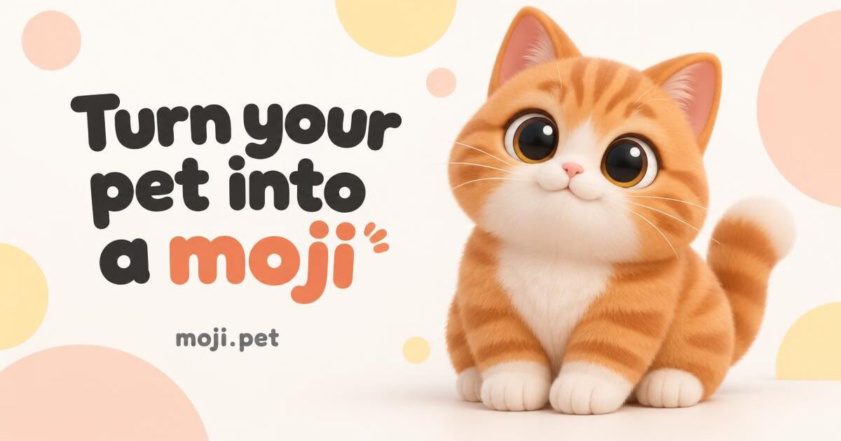 Turn your pet into a moji