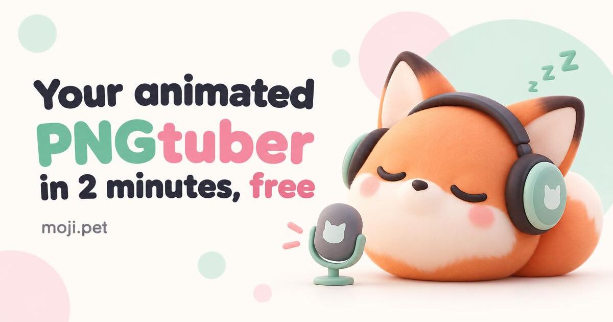 Your animated PNGtuber in 2 minutes, free